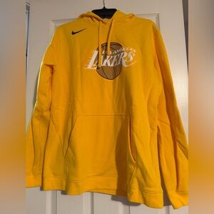Nike NBA City Edition Logo Los Angeles Lakers pullover hoodie in Amarillo yellow
